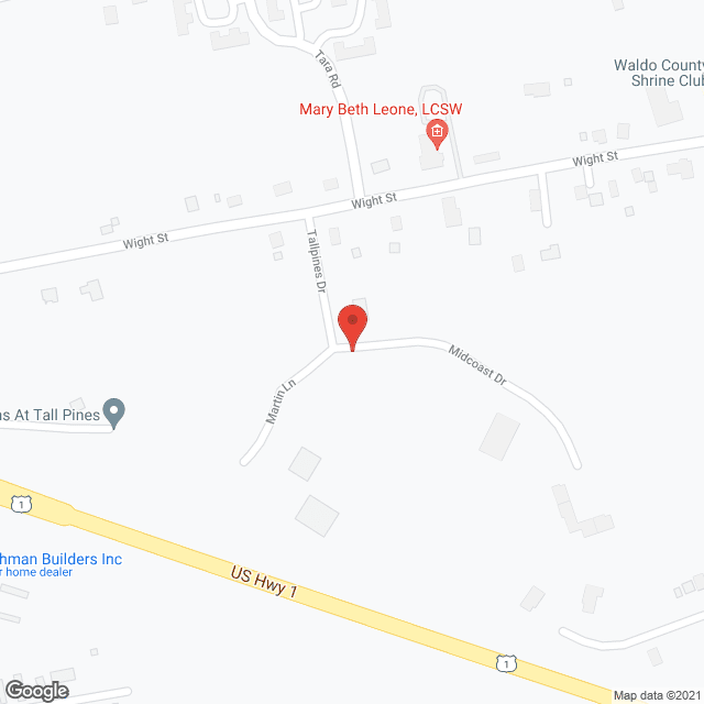 Tall Pines in google map