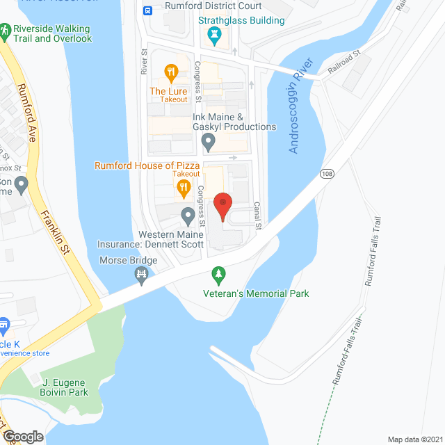 Rumford Island Housing in google map