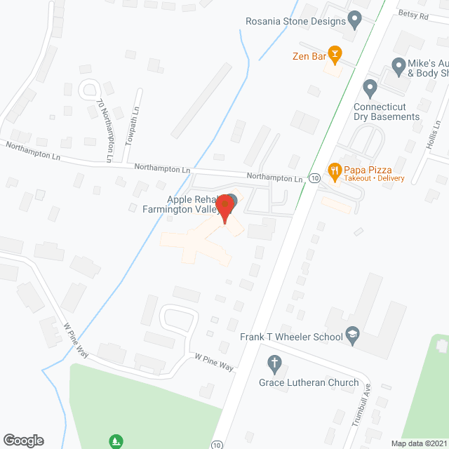 Plainville Health Care Ctr in google map