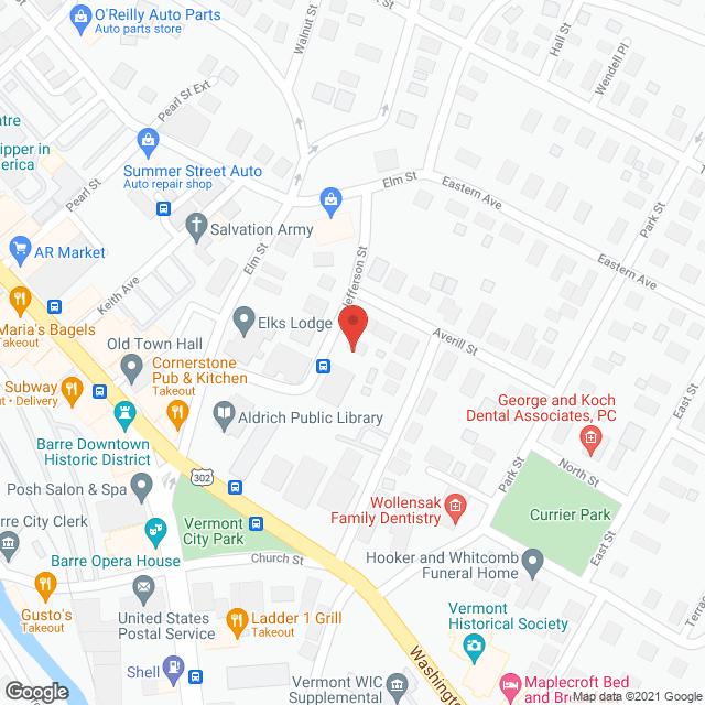 Jefferson Apartments in google map