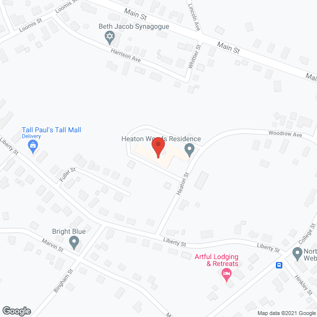 Heaton Woods in google map