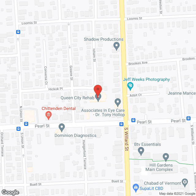 Burlington Health & Rehab Ctr in google map