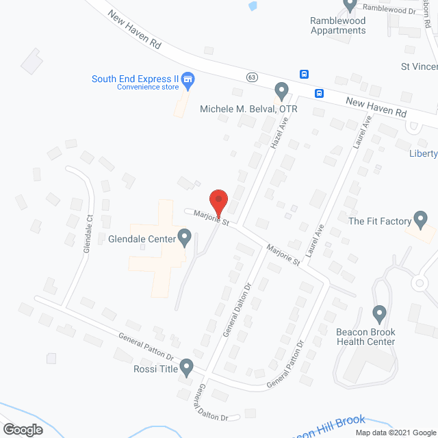 Glendale Center in google map