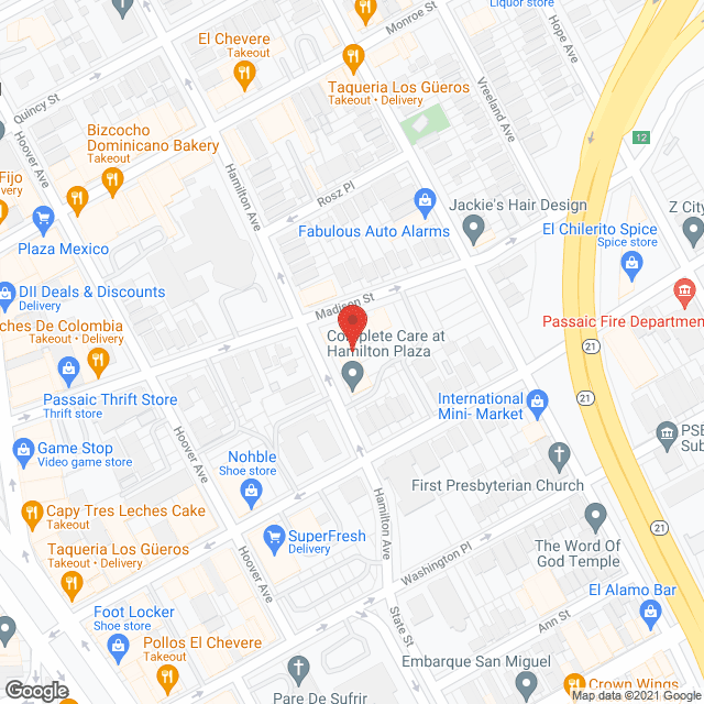 Hamilton Plaza Nursing Ctr in google map