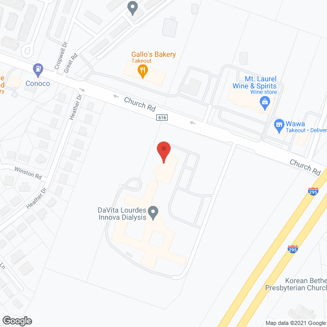 Mt Laurel Nursing & Rehab Ctr in google map