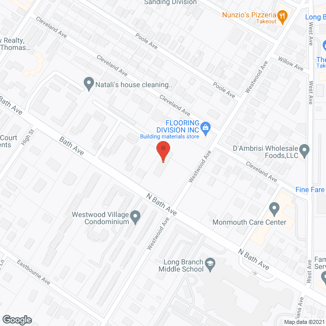 Westwood Hebrew Nursing Ctr in google map