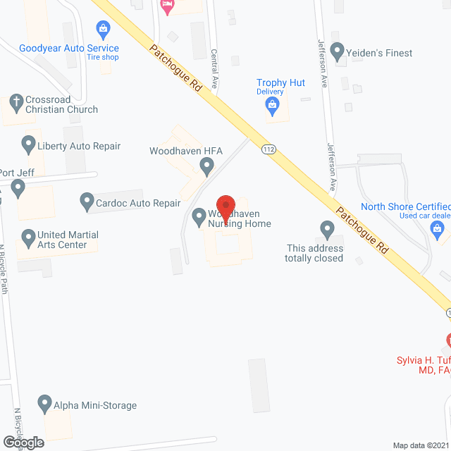 Woodhaven Nursing Home in google map