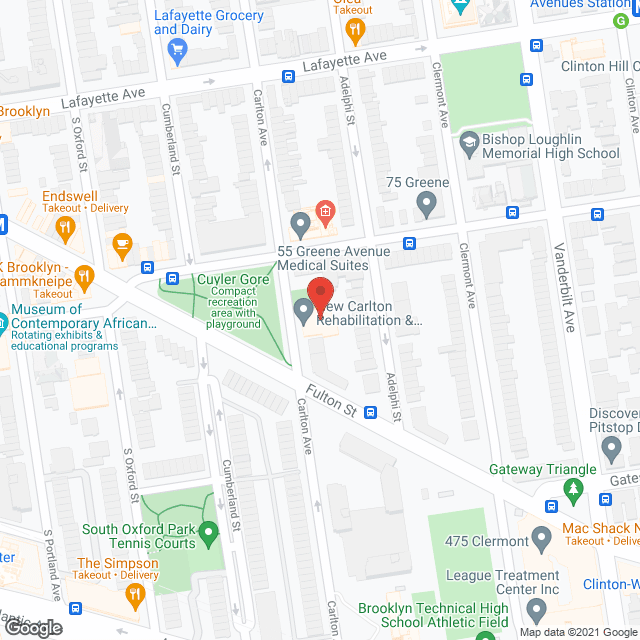 New Carlton Rehab and Nursing Center in google map