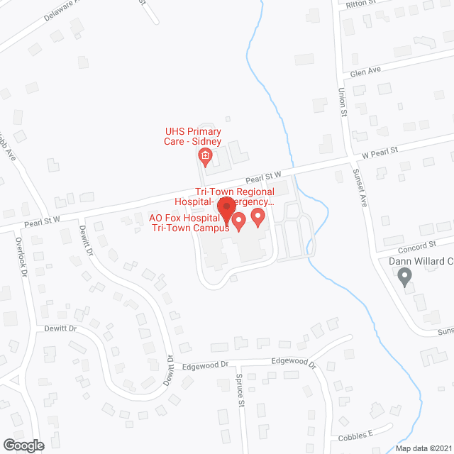 Hospital Skilled Nursing Fclty in google map