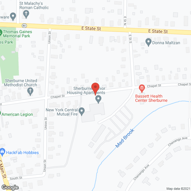 Sherburne Senior Housing in google map
