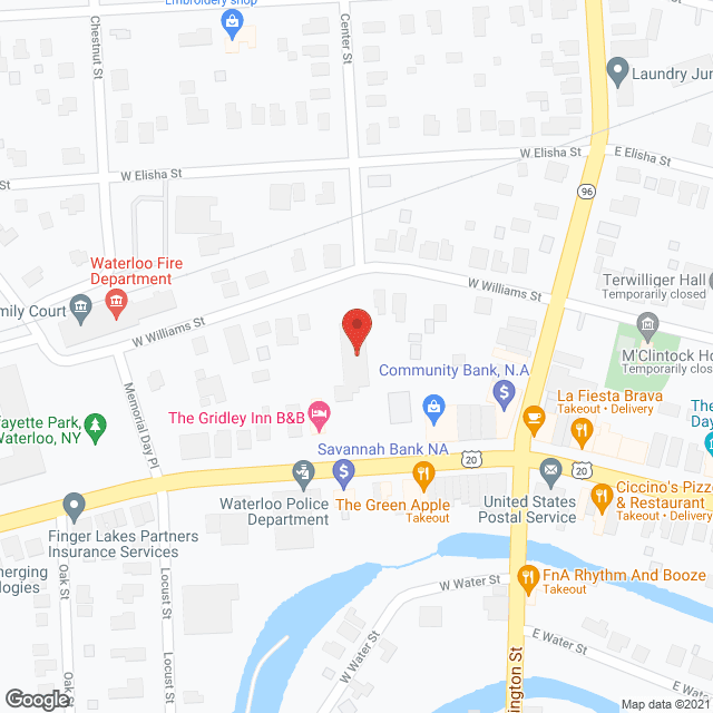 Waterloo Memorial Heights in google map