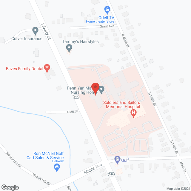 Penn Yan Manor Nursing Home in google map