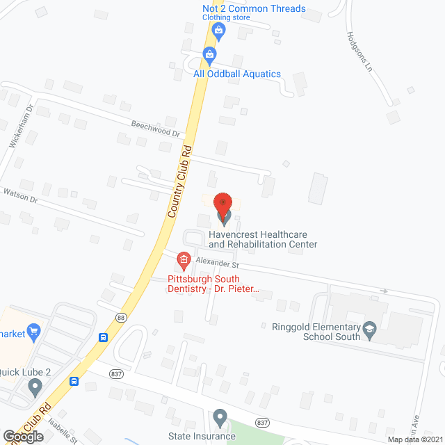 Haven Crest Nursing Ctr in google map