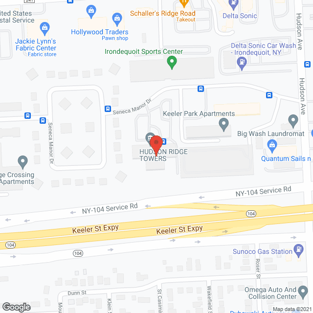 Hudson Ridge Towers in google map