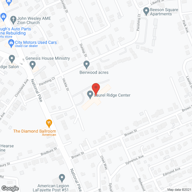 Laurel Ridge Center in google map