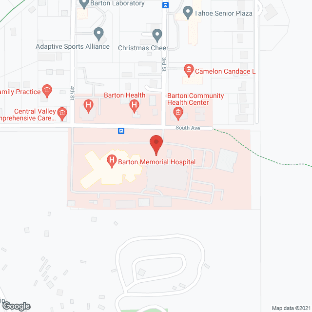 Barton Memorial Hospital in google map