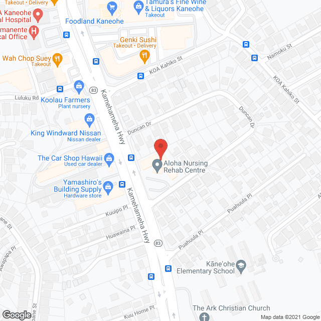Aloha Nursing & Rehab Ctr in google map