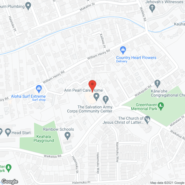 Ann Pearl Nursing Facility in google map