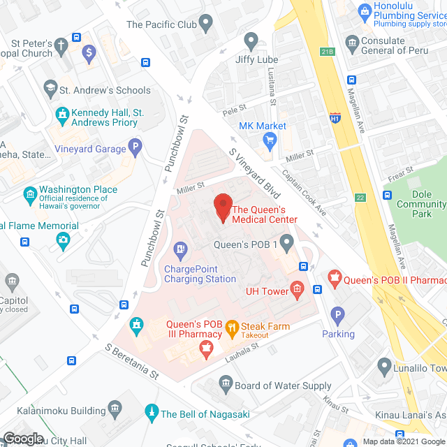 Queen's Med Ctr Snf Care Unit in google map