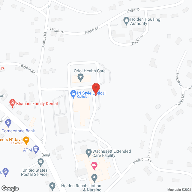 Wachusett Extended Care in google map