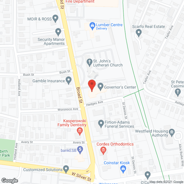 Governor's Center in google map