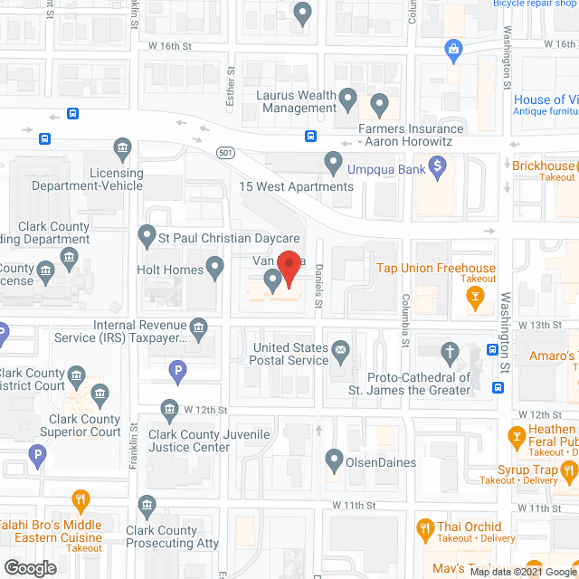 Van Vista Plaza- Section 8 Housing in google map