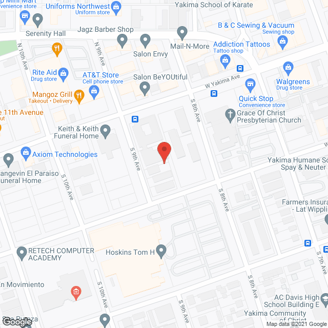 Yakima Retirement Manor in google map