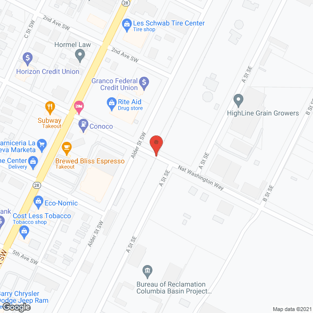 Columbia Basin Hospital in google map
