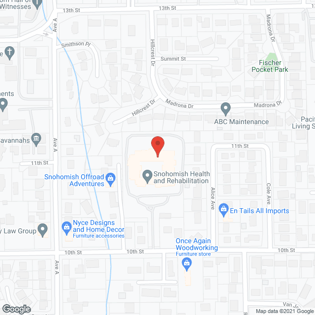 Snohomish Health and Rehabilitation in google map