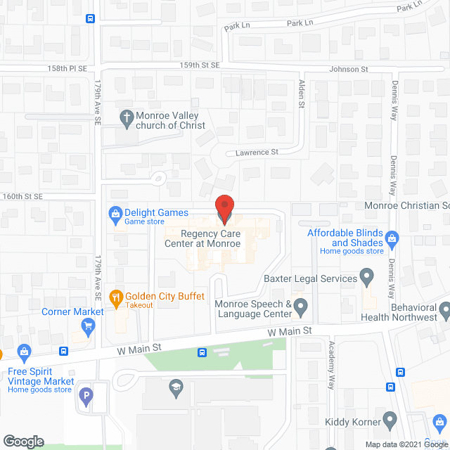 Regency Care Center Monroe in google map