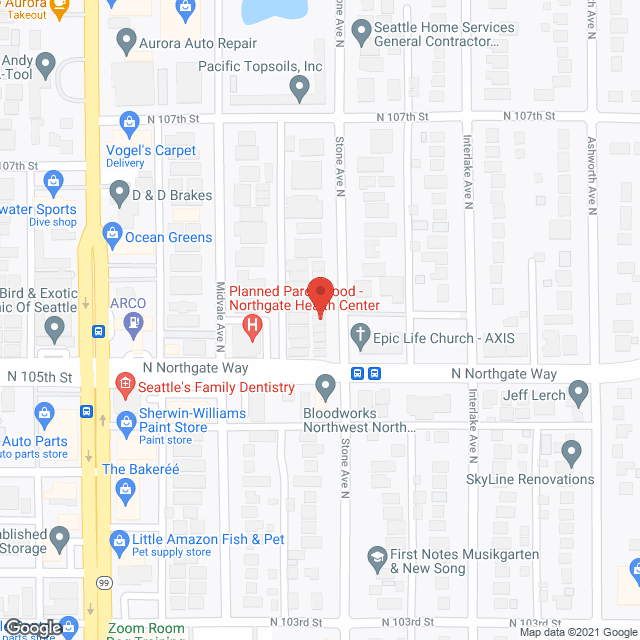 Northgate Rehabilitation Ctr in google map