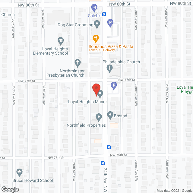 Loyal Heights Manor in google map