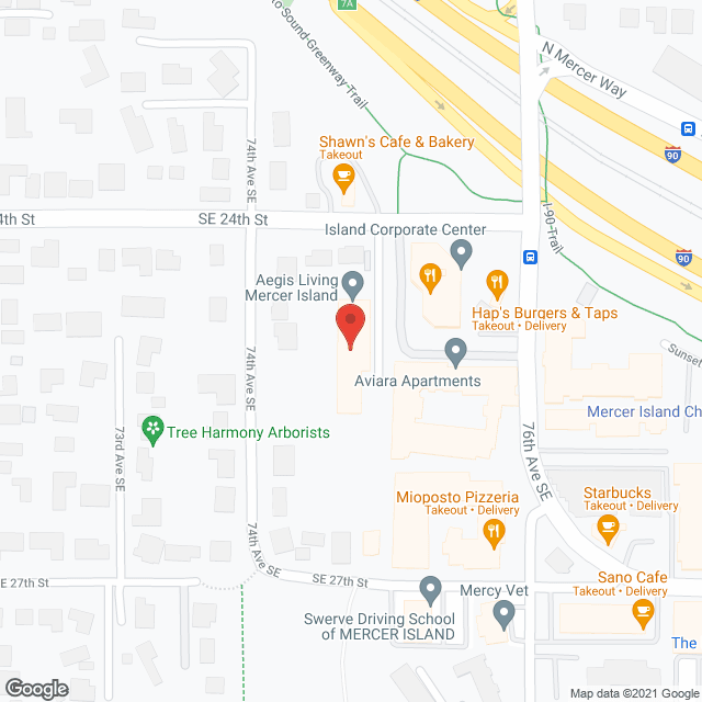 Mercer Island Care and Rehabilitation in google map