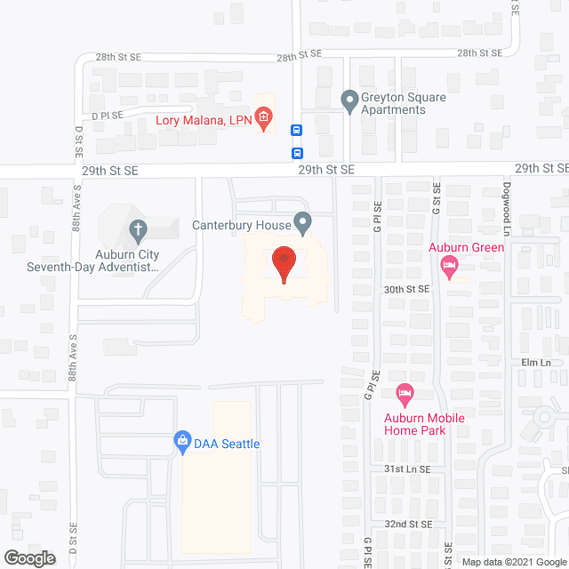 Canterbury House in google map