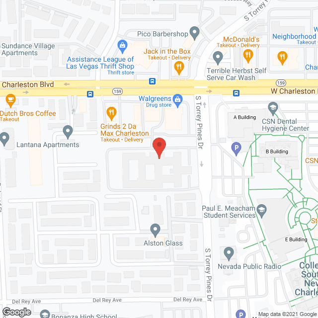 Silver Ridge Healthcare Ctr in google map