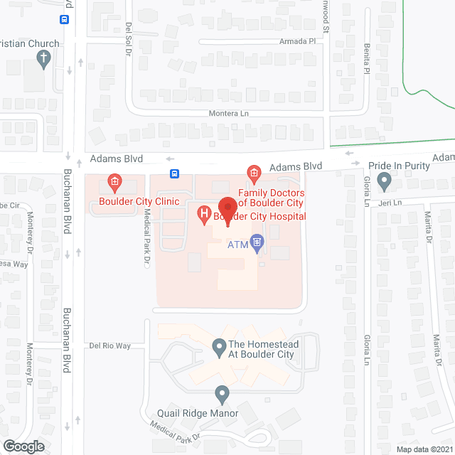Boulder City Hospital Inc in google map