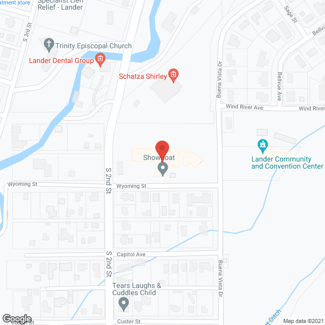 Showboat Retirement Ctr in google map