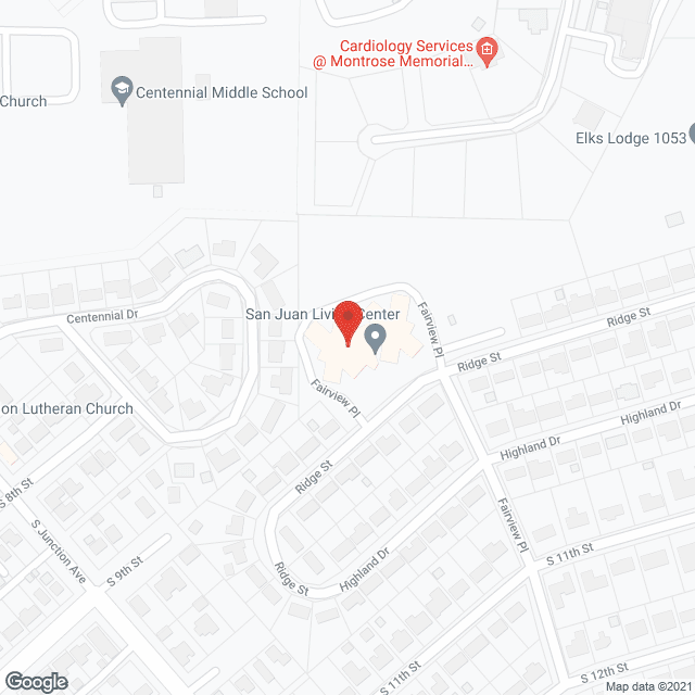 San Juan Living Ctr in google map