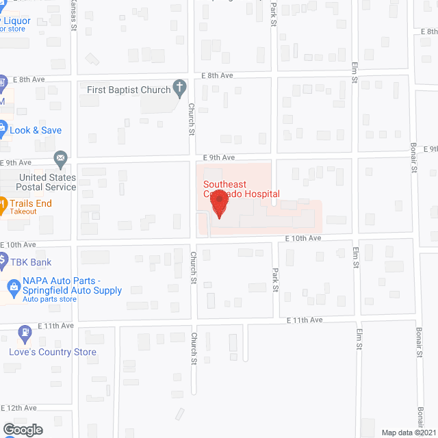 Southeast Colorado Hospital in google map
