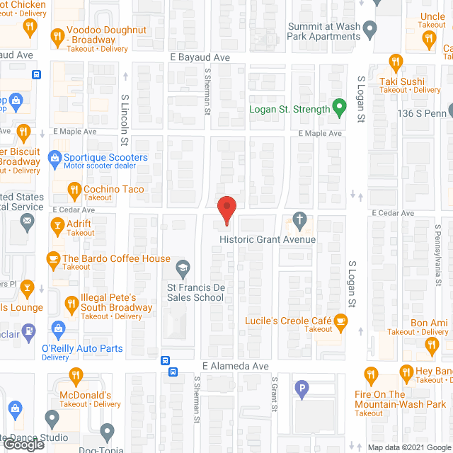 Second St in google map