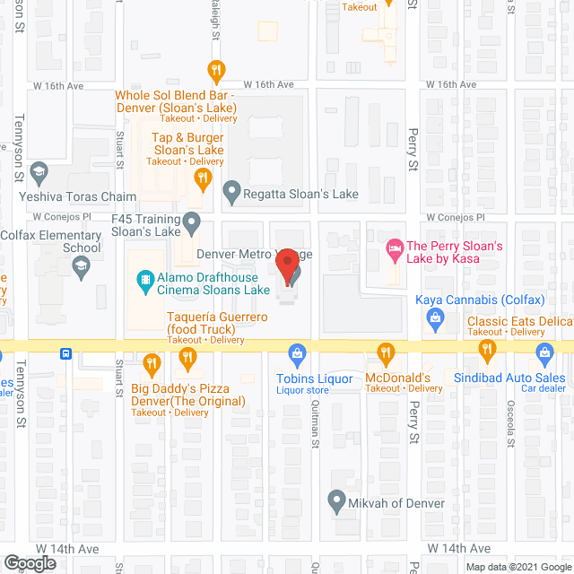 Metro Manor in google map