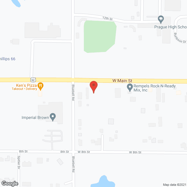 Prague Assisted Living Ctr in google map