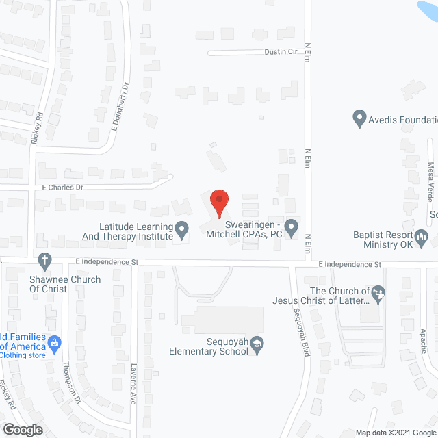 Shawnee Sunset Estate Nursing in google map