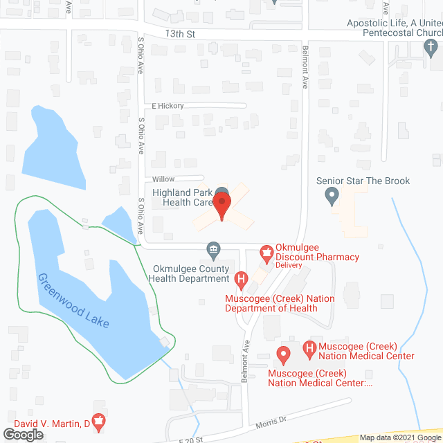 Highland Park Manor Home in google map