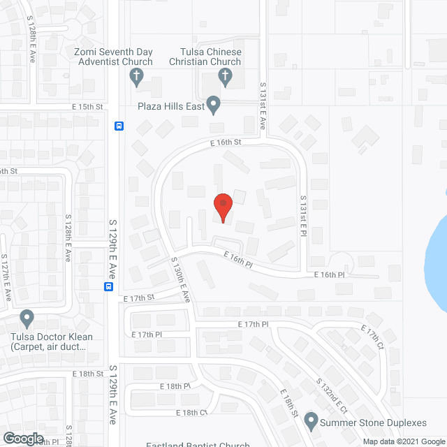 Plaza Hills East in google map
