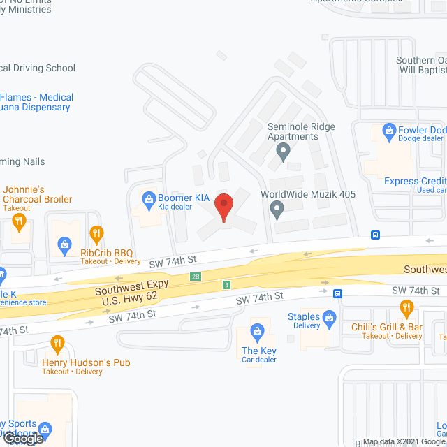 Southern Oaks Nursing Ctr in google map