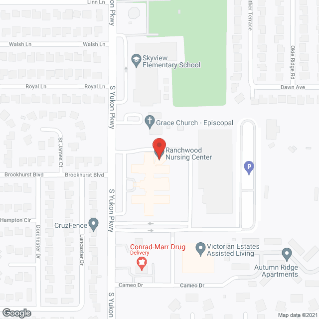 Ranchwood Nursing Ctr in google map