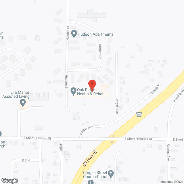 Oak Ridge Nursing Home in google map