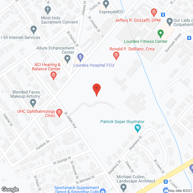 Our Lady of Lourdes Hospital in google map
