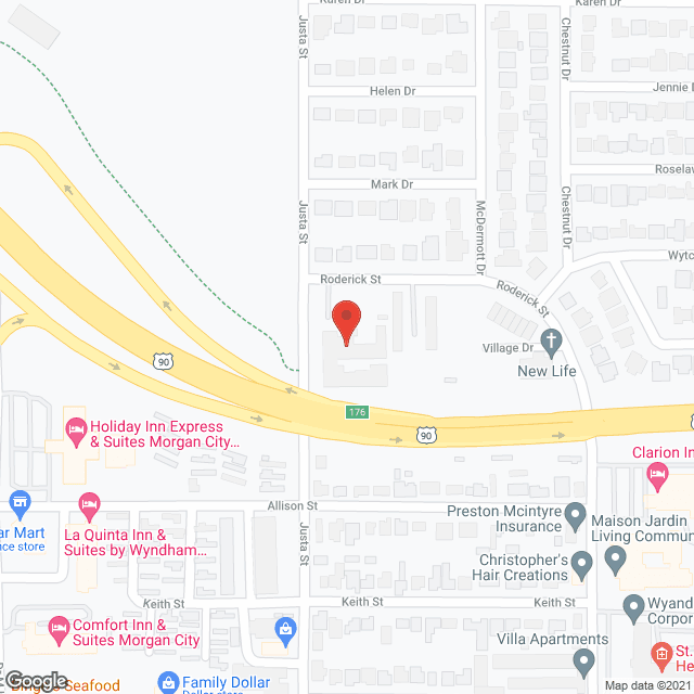 Morgan City Health Care in google map
